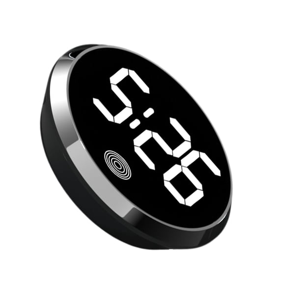 Car Clock with LED Display, Tiny Digital Clock, Touch Control Digital Timer for Vehicle Dashboard, Portable Auto Accessory with Night Light for Car, Truck, RV, Home & Office Use