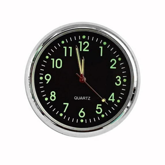 Car Clock Luminous Mini Automobiles Internal Stick-On Digital Watch MechanicsΘ F4V6