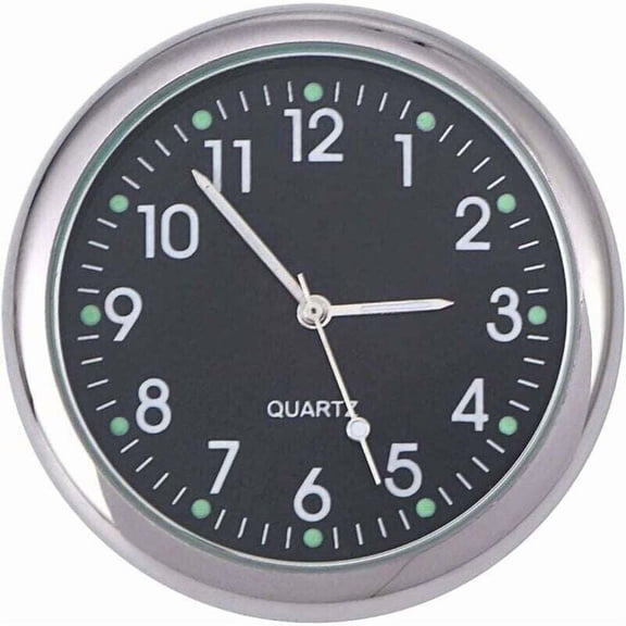 Car Clock, Universal Sticky Car Dashboard Clock Luminous Watch Decoration