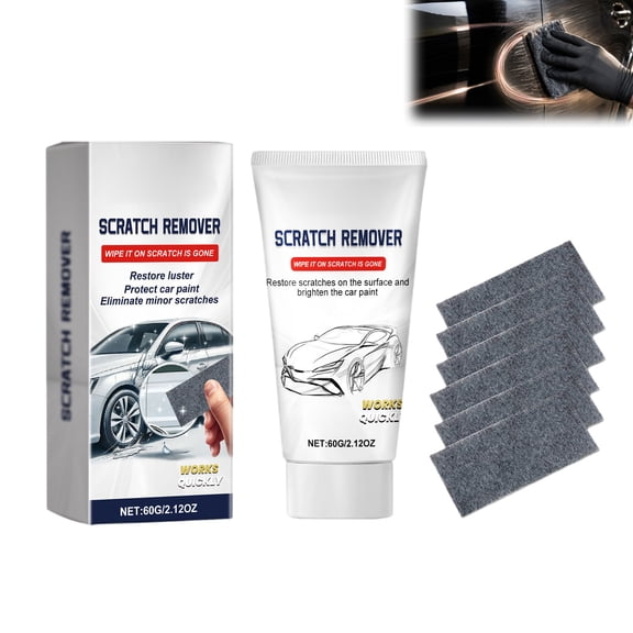 Car Cloth Scratch Remover – 2026 Upgrade Nanopolix Scratch Remover For Vehicles, Quick Fix Removal Paste For Deep Scratch Repair, All Paint Colors Polishing Kit (1PC)