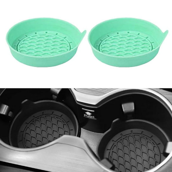 Car Coasters, 2025 New Silicone Cup Holder Coasters for Car, Drink Holder Protector Spill-Proof Cars Cup Holders Coaster for Fixing Water Cups and Drinks