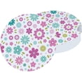 thumbnail image 1 of Car Coasters 4 PCS Stone Cup Holder Colorful Flowers White Absorbent Ceramic Car Cup Coasters Universal Vehicle Non-Slip Car Cup Holder Coaster, 1 of 6