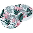 thumbnail image 1 of Car Coasters 6 Pack Stone Cup Holder Green Monstera Leaves Absorbent Drink Car Coaster Ceramic Set Small 2.56 inch Cup Coasters, 1 of 6