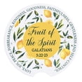 thumbnail image 1 of Dicksons CC-38 Fruit Of The Spirit Lemon Themed Yellow And White 2.7 x 2.7 Ceramic Moisture Absorbing Auto Cupholders, Pack of 2, 1 of 1
