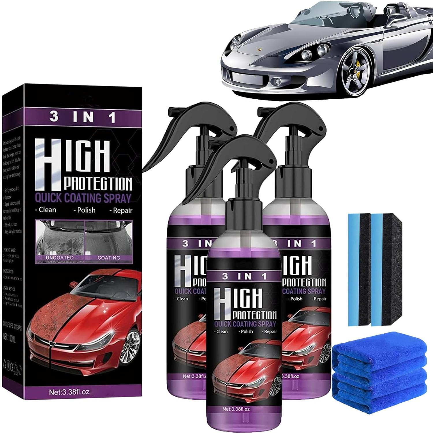 car coating spray 3 in 1