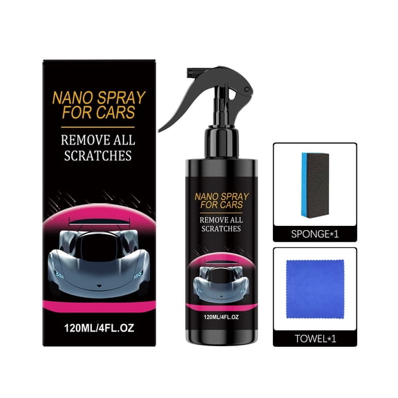 Car Coating Care Spray Nano Technology Shine Protects Finish Prevents Rust Maintains Gloss 120ml Detailer