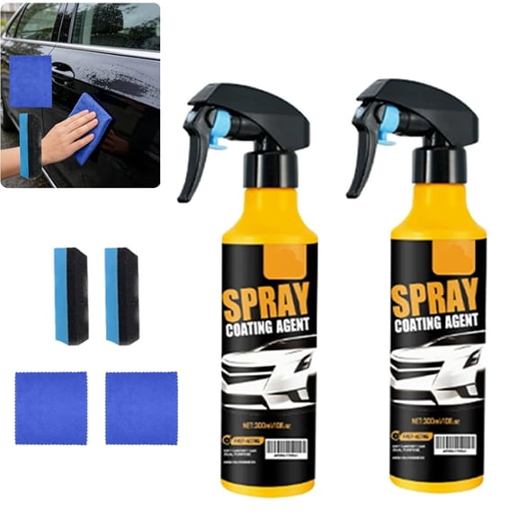 Car Coating Cleaning & Care Spray, Nano Quick Coat Restore Coating Spray, Multi-Functional Coatings Renewal Agent, Easy-to-Sprays Auto Paint Protection, for Garage Rv Trucks Motorcycle