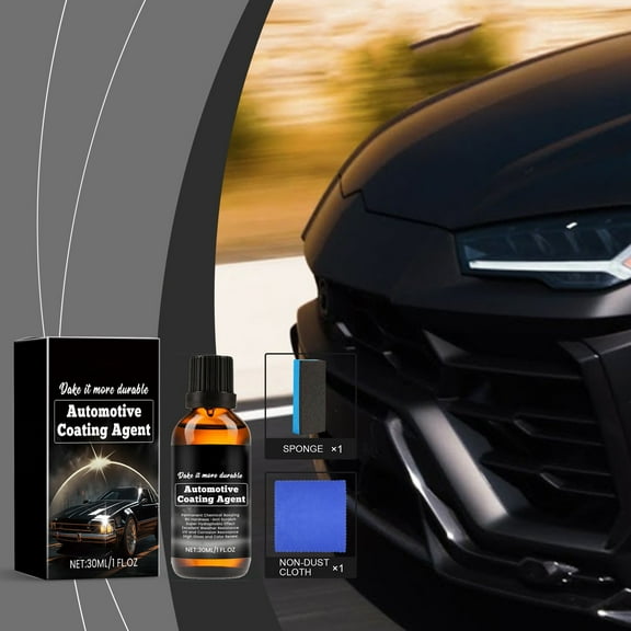 Car Coating – Gloss Enhancer | Scratch Protection, Weather-Resistant, Stain-Guard | Polysiloxane | High Hardness | 30ml Single Item