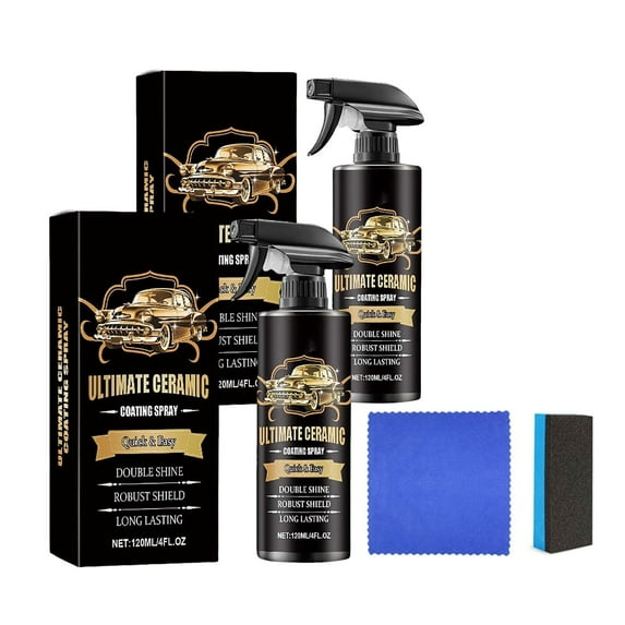 Car Coating, Car Paint Coating, Water-Repellent Spray for Vehicles, Long-Lasting Gloss and Protection, 120ml