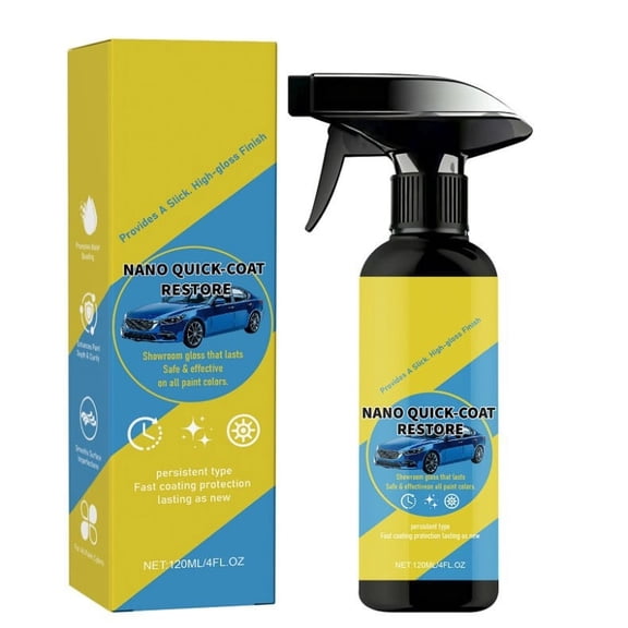 Car Coating Restore Spray, 4FL.OZ, Auto Paint Nano Ceramic Coating for Paint Maintenance & Mirror-Like High-Gloss Finish