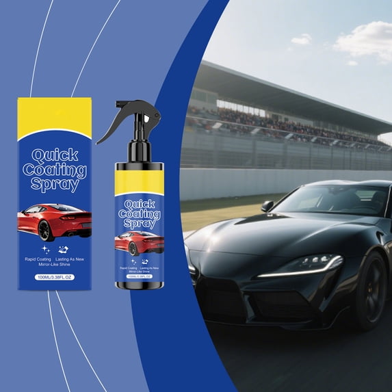 Car Coating Spray,100ml,Daily Paint Care,One-Step Clean Protect,Removes Light Stains,Enhances Natural Gloss,All Paint Compatible,Portable, for Car Body Daily Decontamination And Gloss Maintenance