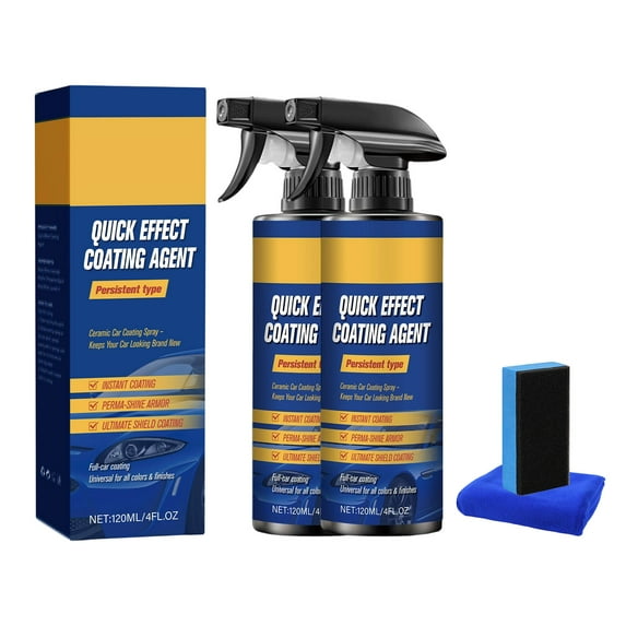 Car Coating Spray under $5! Cagogo Acting Coating Agent For Automobile Crystal Plating Agent For Car Paint Waxing Spray Coating Water Repellent Sealing Glaze 120ml Car Detailing Products