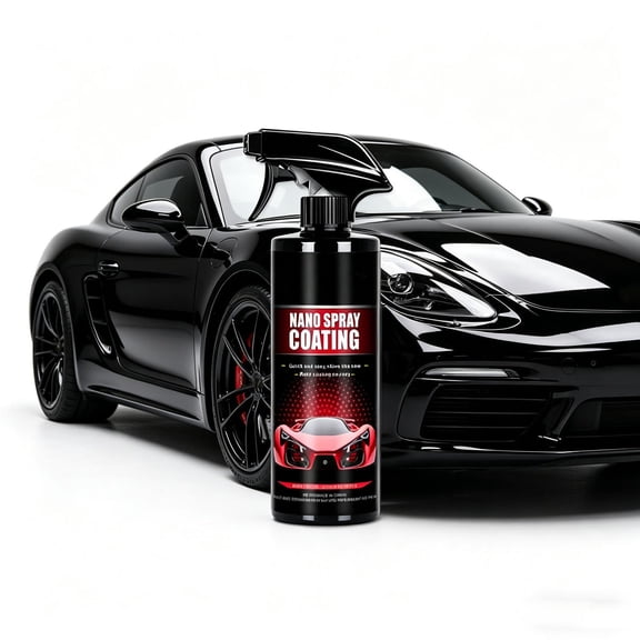 Car Coating Spray 500ml Automotive Paint Ceramic Coating Spray Hydrophobic Scratch Resistant Fast Gloss Enhancement Nano Protection Wax Sealant Water Repellent Car Paint Care DIY Kit