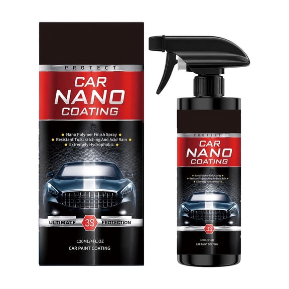 Car Coating Spray, Auto Paint Sealant Protector, Hydrophobic Polymer Polish Solution, Vehicle Gloss Enhancer Scratch Resistance Coating, Car Detailing Exterior Protection Maintenance Spray