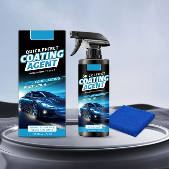 Car Coating Spray Automotive Wax Polymer Sealant Hydrophobic Protection 4 Fl Oz Long Lasting Shine Stain Resistance Easy Application Waterless Wash