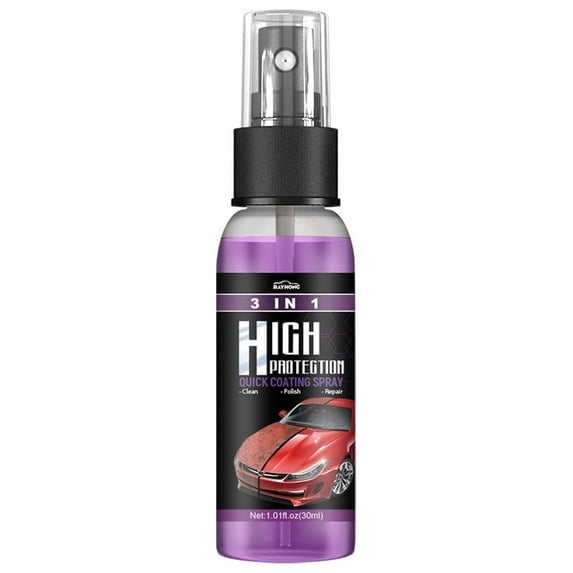 Car Coating Spray, High Protection 3 in 1 Spray, 3 in 1 High Protection Quick Car Ceramic Coating Spray, 3-in-1 High Protection Car Spray