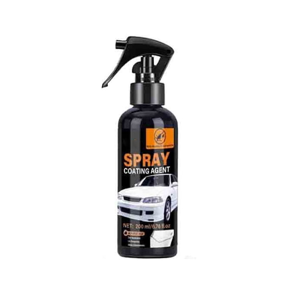 Car Coating Spray Hydrophobic Ceramic Coating Auto Paint Protection Kit Includes Microfiber Cloth For Vehicle Shine 200Ml 6.8Oz 1Pc 0.55Lb Weight