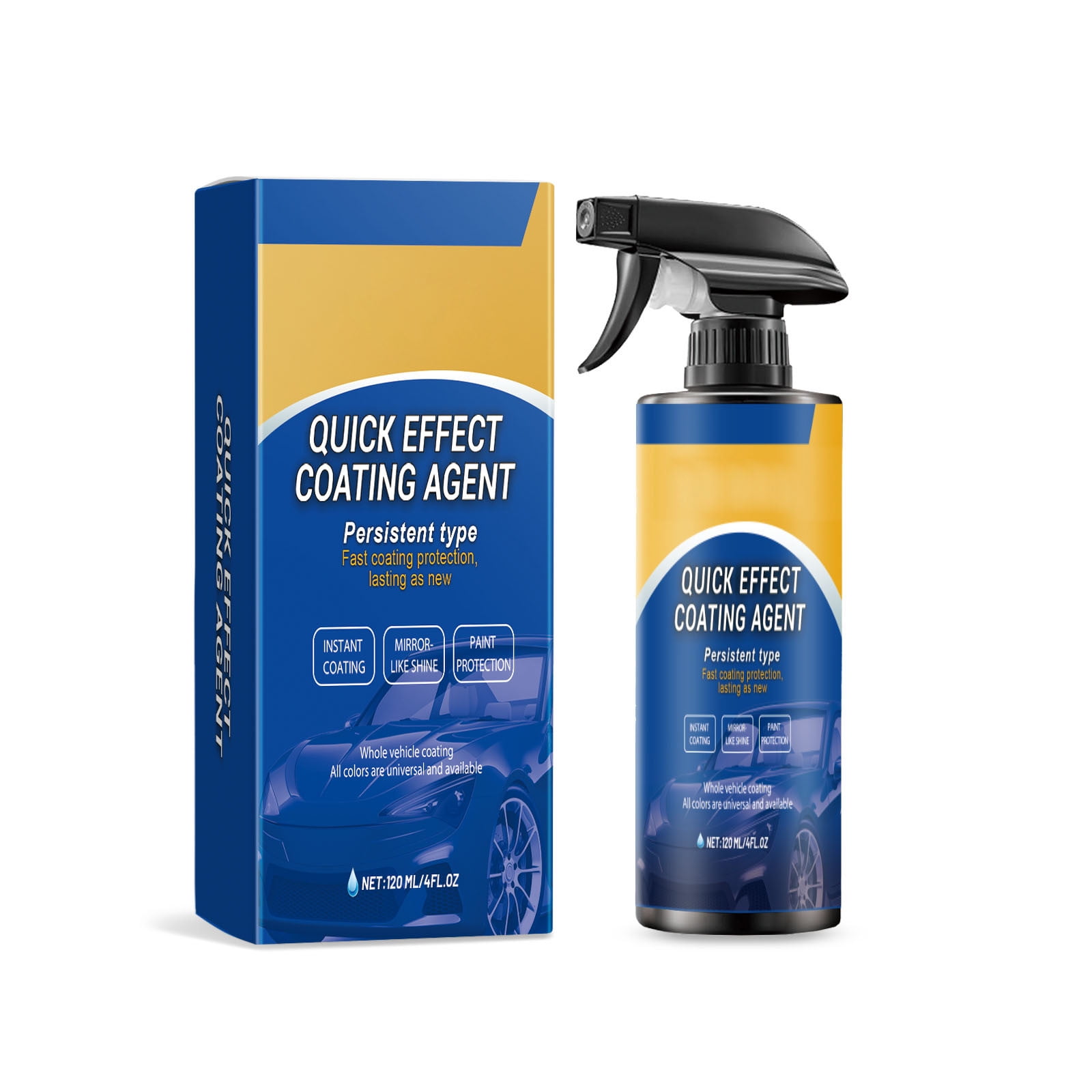 Car Coating Spray - Hydrophobic Protective Sealant for Paint, \u0026 Glass, Waterless Wash \u0026 Refurbish Agent (3.4 fl oz)
