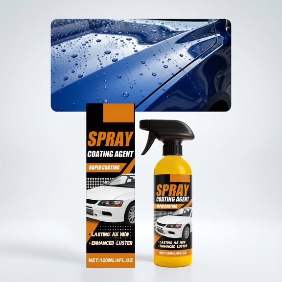 Car Coating Spray Kit, Nano Hydrophobic Ceramic Coating, Auto Paint Protection, Ceramic Coating for Long-lasting Protection Car Care, 4oz