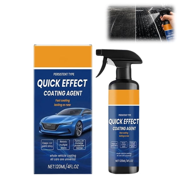 Car Coating Spray, Quick Effect Coating Agent, 2026 Advanced Waterless Car Wash & Ceramic Coat Spray for Auto Shine and Protection(1PC)