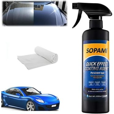 Car Coating Spray,Quick Effect Coating Agent,Quickly Coat Car Wax,Car Scratch Wax Polish Spray Waterless Wash,Oil Film Emulsion Glass Cleaner with towel