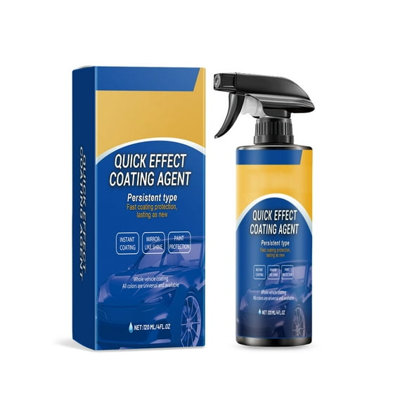 Car Coating Spray - Quick Effect Functional Coating Agent for Exterior and Parts Refurbishment - Waterless Wash Solution 100ml