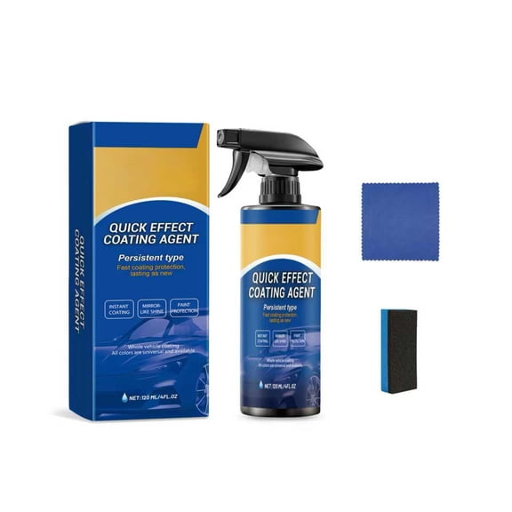 Car Coating Spray for Shine & Protection, Advanced 3-in-1 Ceramic Coating Spray with Scratch Remover, Long-Lasting Waterproof Sealant for Car Paint, Glass, Plastic