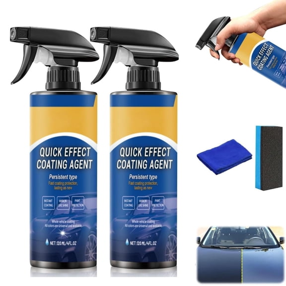 Car Coating Spray for Shine & Protection, All-in-One Waterless Wash & Scratch Repair, Persistent Type Fast Coatin Protection