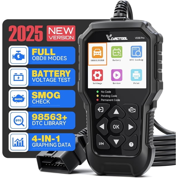 Car Code Reader, OBD2 Scanner Diagnostic Tool for Cars and Trucks, Check Engine Code Reader, OBD2 Scanner with Reset, escaner automotriz I/M Readiness for All OBDII Vehicles