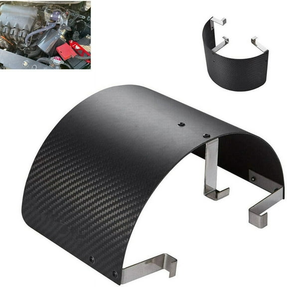 Car Cold Air Intake Cone Sport Filter Cover Motion Heat Shield Carbon Fiber