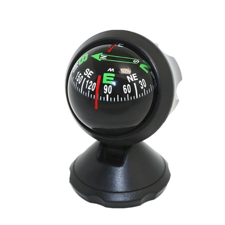 Compact Mini Car Compass with Adhesive Base, Accurate Direction Finder, Universal Auto Accessory and Stylish Dashboard Decoration