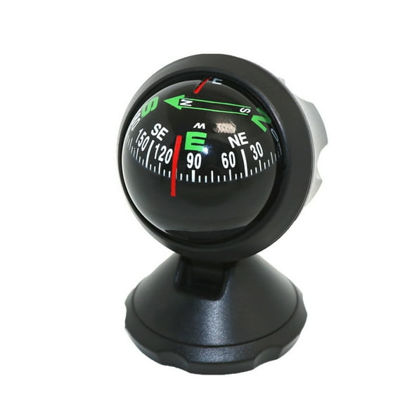 Car Compass Auto Mini Compass Compact Ball Compass with Adhesive and Delicate Decoration Perfect for Universal for Most