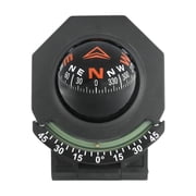Car Compass Dashboard 180  Adjustable Folding Marine Compass with Luminous Inclinometer Adhesive Tape for Boat Car Vehicle Navigation
