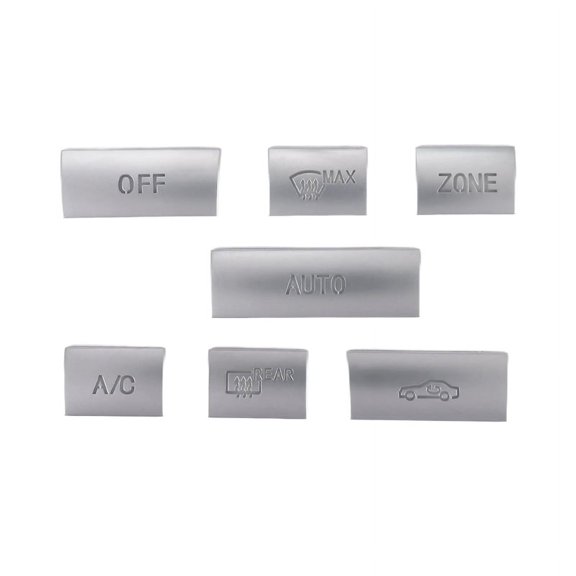 Car Console Air Conditioning Buttons Decoration Cover Trim for E Class W212 C207 2009-2015 Interior Accessories A,1 Set x Console Switch Button Cover(7 pcs),Silver