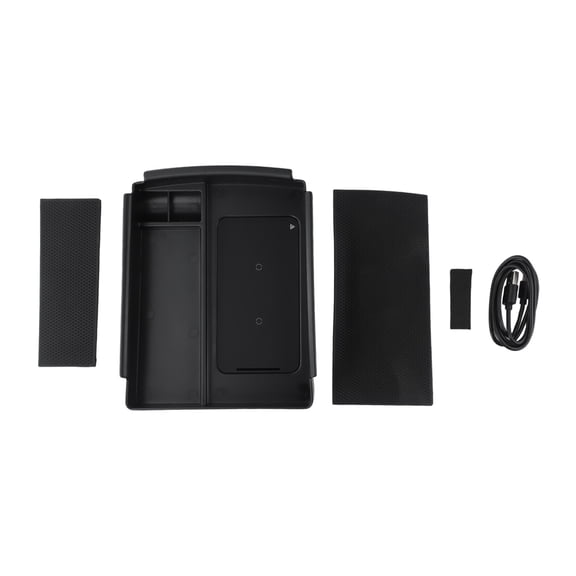 Car Console Armrest Storage Box Phone Wireless Charger For Tesla Model X S16-20 12V Supports Mobile Phones Accessories Fangkenuo
