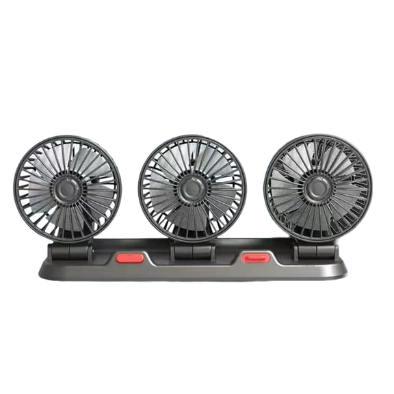 Car Cooling Fan Vehicle Mounted Three Head USB Fan Auto Cooling Fan Dashboard Mounted Circulator Ventilation Fan