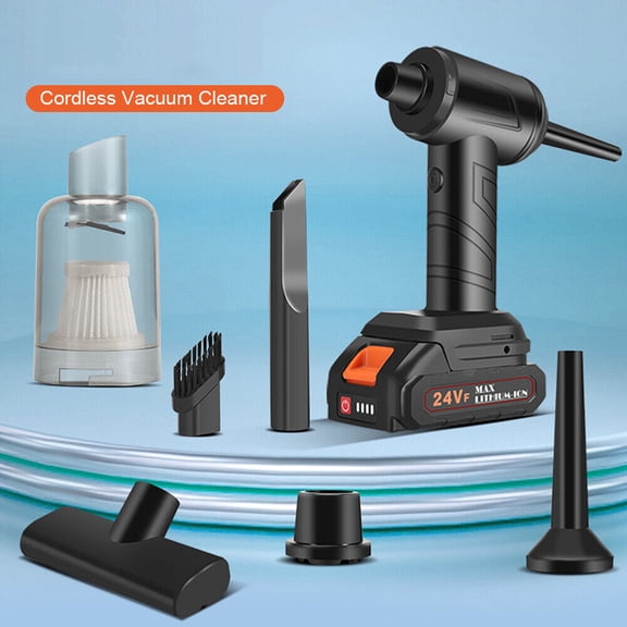 Car Cordless Car Vacuum Cleaner, 300W 12000PA Portable Handheld Vacuum Cleaner For Car Home Rechargeable Strong Suction Vacuum With 2 Battery