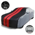 thumbnail image 1 of Car Cover - 100% Waterproof Ford Mustang GT, Ecoboost, Mach 1, V6 2005-2023 All-Weather Premium Plus Car Cover (Tribe - Gray / Black), 1 of 9