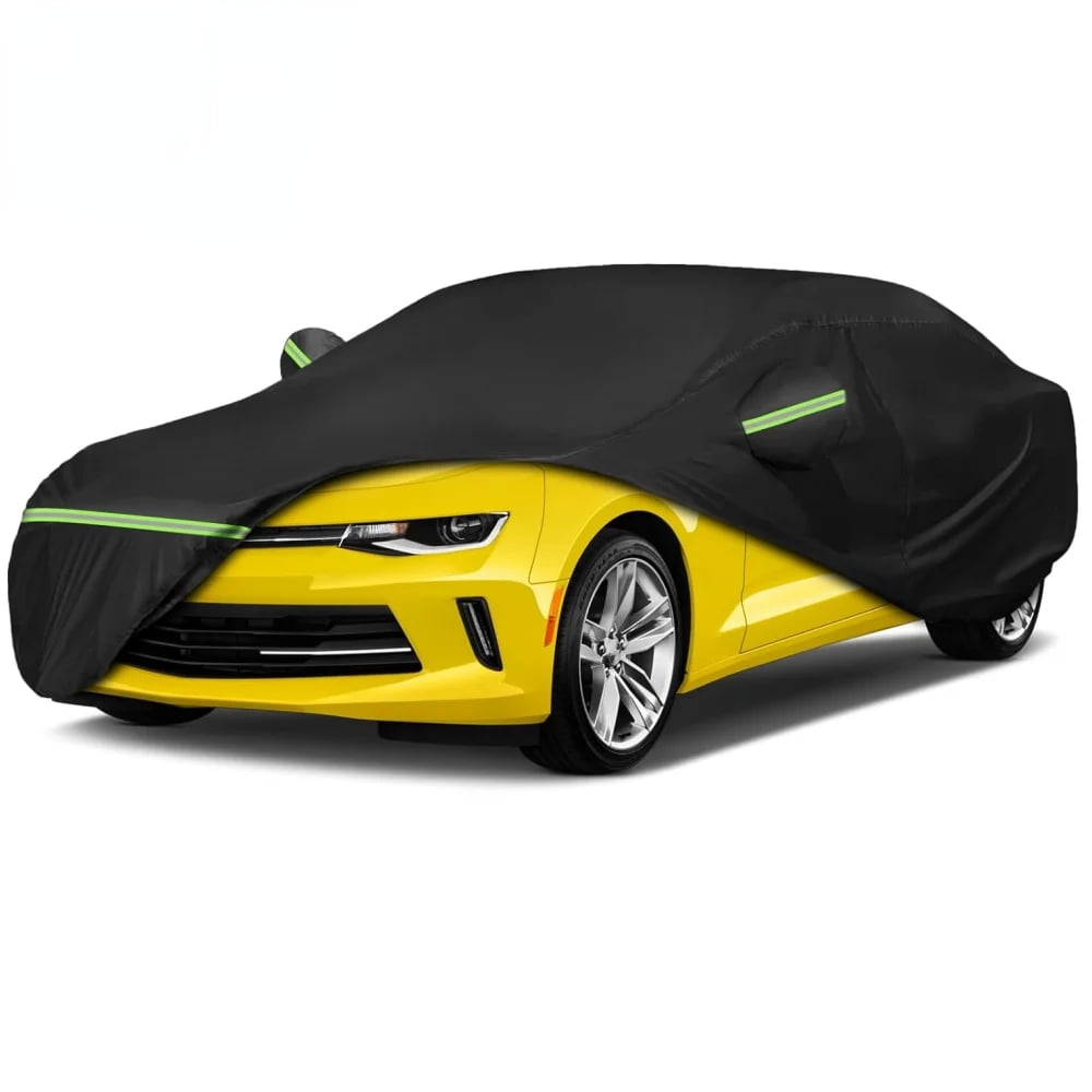 Car Cover All Weather Outdoor Car Covers with Zipper Windproof Heavy