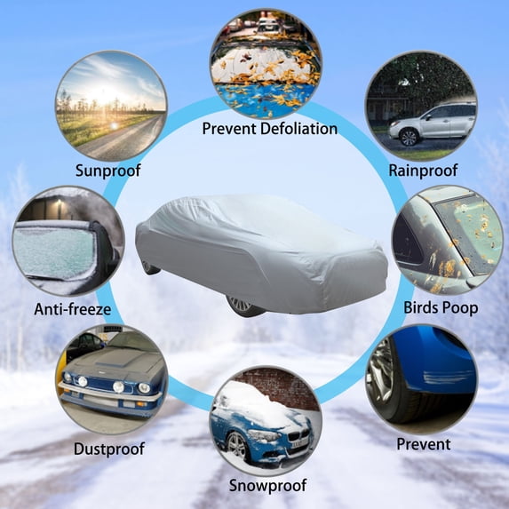 Car Cover Car Covers for Automobiles Outdoor Car Cover Car Cover Waterproof All Weather Car Covers for Automobiles All Weather Waterproof Car Cover Sun Protection Heat Insulation Waterproof Sunshade