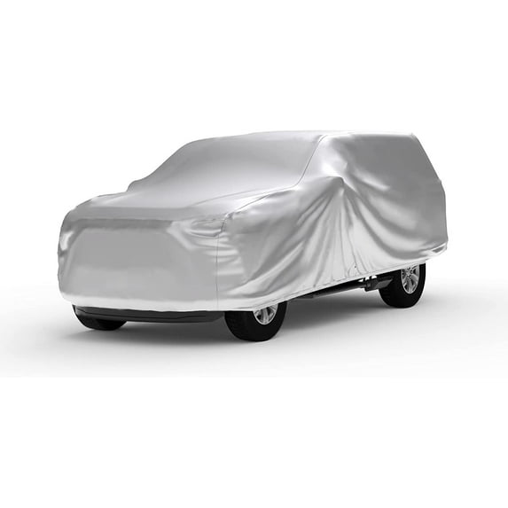 Car Cover Compatible with Ford 1990-2019 F-150 SuperCab8 with Camper Shell Weatherproof Light Outdoor Multilayered Durable Truck Cover for Sun, High Moisture Climates