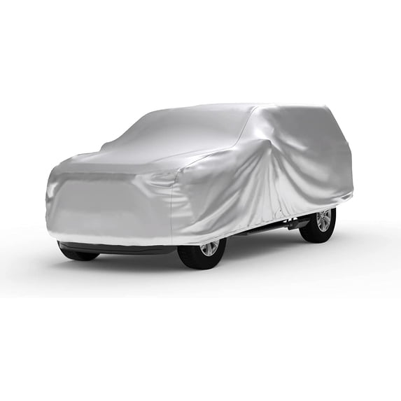 Car Cover Compatible with Nissan 2007-2019 Frontier Crew Cab6 with Camper Shell Weatherproof Light Outdoor Multilayered Durable Truck Cover for Sun, High Moisture Climates