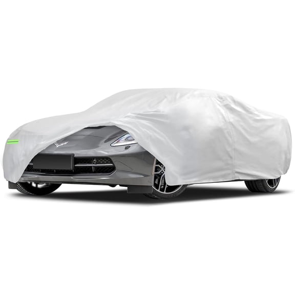 Car Cover Custom Fit for Corvette C4 C5 C6 C7 C8 1980–2026, Waterproof Full Exterior Cover Sun Rain Protection with Door Zipper and Cotton Lining