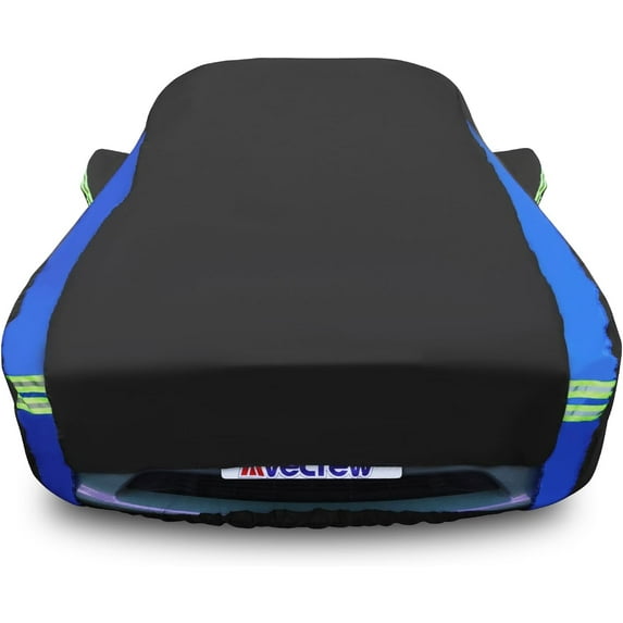 Car Cover for Tesla Model Y, Custom Fit Full Exterior Cover with Charging Port and Breathable Ventilation Mesh, Waterproof All Weather Outdoor Rain Snow Sun Protection Cover