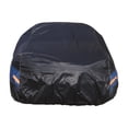 thumbnail image 1 of Car Cover Waterproof All Weather for Audi for S7 Earless Dupont Oxford Length up to 196 " Black and Blue, 1 of 6