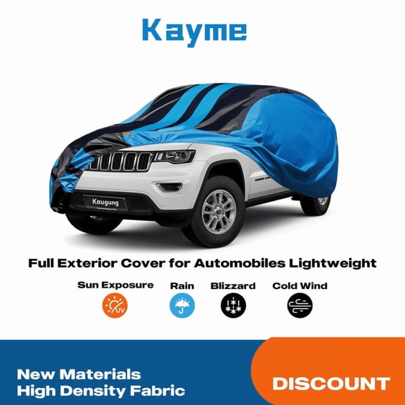 Car Cover Waterproof Custom Fit CRV, Full Exterior Cover for Automobiles Lightweight Resistant Outdoor Sun UV Rain Dust Snow Wind Protection.Universal Fit for SUV Jeep (182-190 inch)