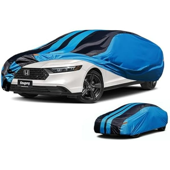 Car Cover Waterproof Custom Fit Honda Accord (1990-2025), Full Exterior Cover for Automobiles Lightweight Resistant Outdoor Sun UV Rain Dust Snow Wind Protection.