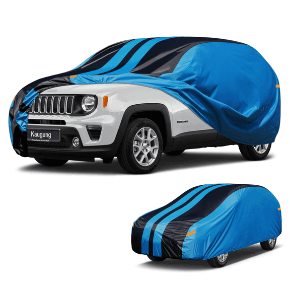 Car Cover Waterproof Custom Fit Jeep Renegade (2014-2024) Full Exterior Cover for Automobiles Lightweight Resistant Outdoor Sun UV Rain Dust Snow Wind Protection.