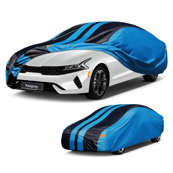 Car Cover Waterproof Custom Fit Kia K5, Optima (2000-2024) Full Exterior Cover for Automobiles Lightweight Resistant Outdoor Sun UV Rain Dust Snow Wind Protection.