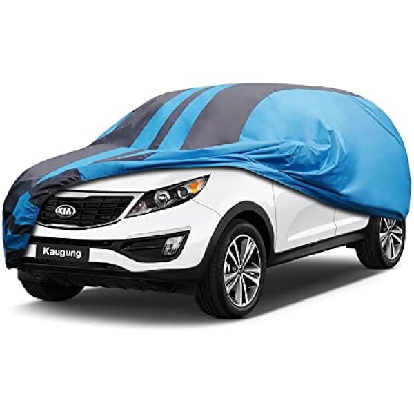 Car Cover Waterproof Custom Fit Kia Sportage（2010-2025）, Full Exterior Cover for Automobiles Lightweight Resistant Outdoor Sun UV Rain Dust Snow Wind Protection.